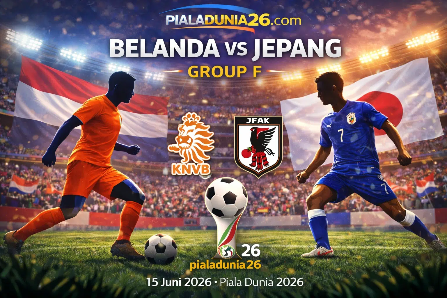 Prediksi Belanda vs Jepang – Match Group F Piala Dunia 2026