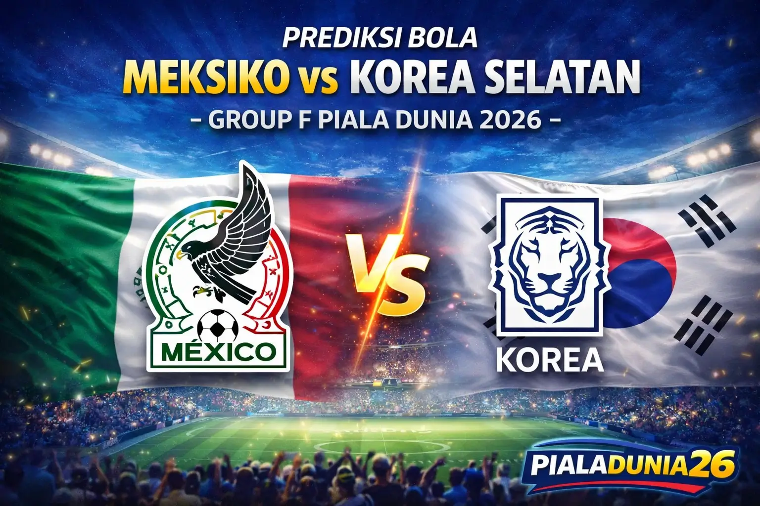Prediksi Bola Meksiko vs Korea Selatan – Group F Piala Dunia 2026