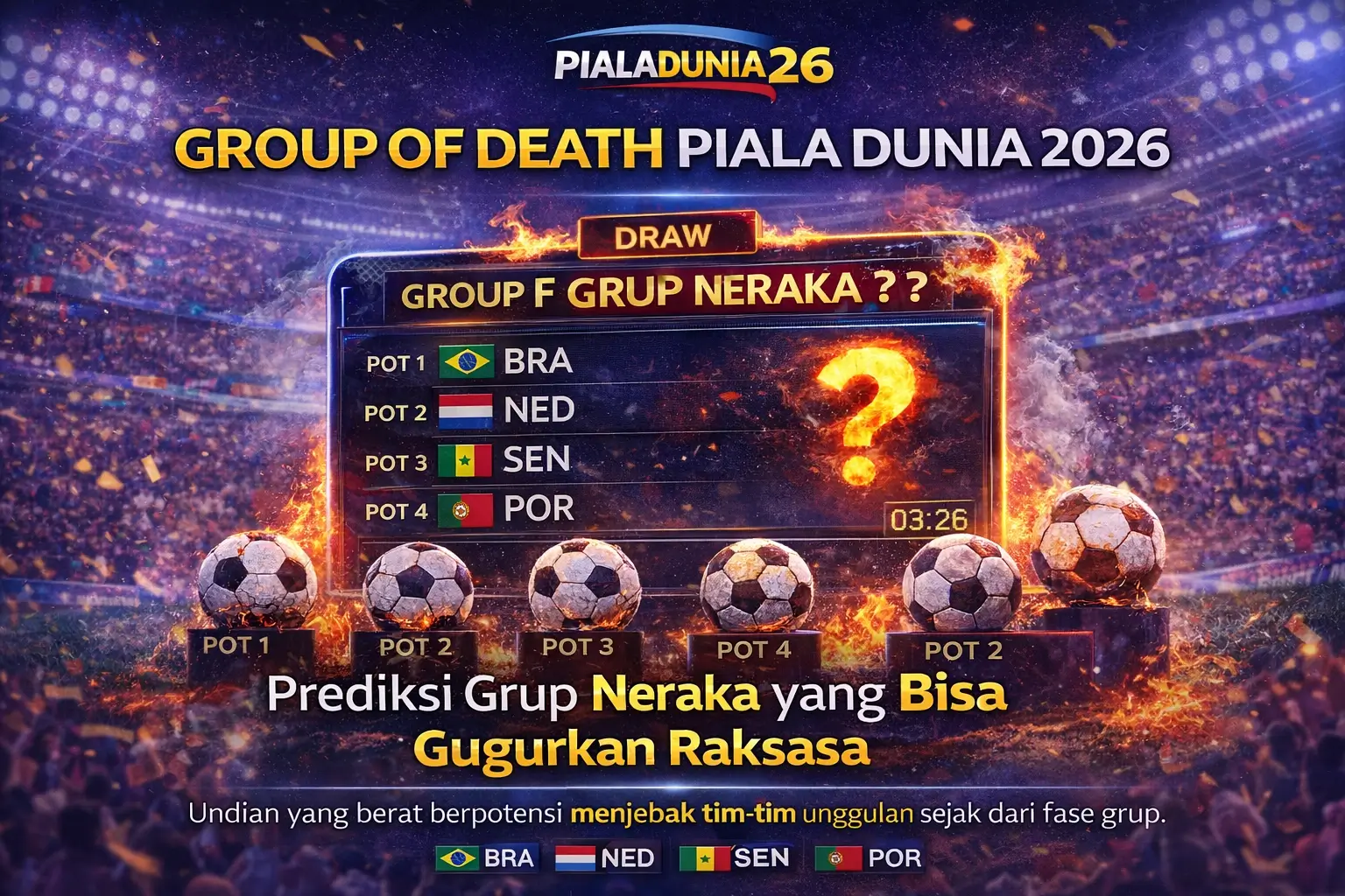 Group of Death Piala Dunia 2026 | Prediksi Grup Neraka World Cup pialadunia26