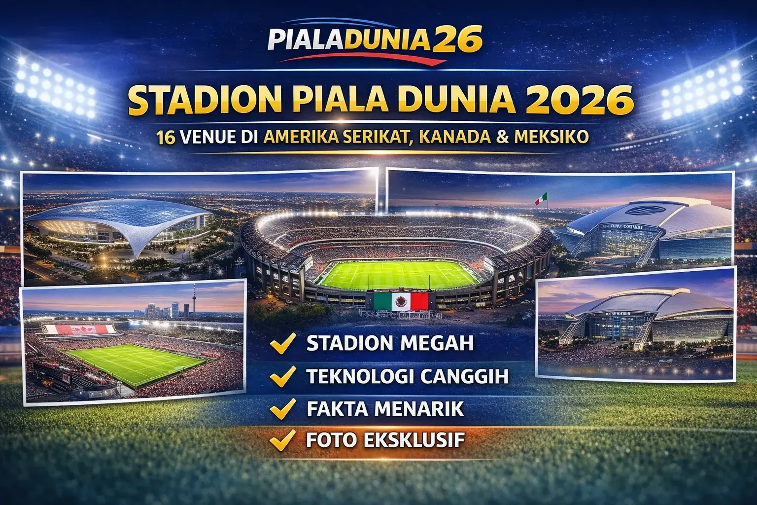 Piala Dunia 2026 Digelar di Tiga Negara Sekaligus