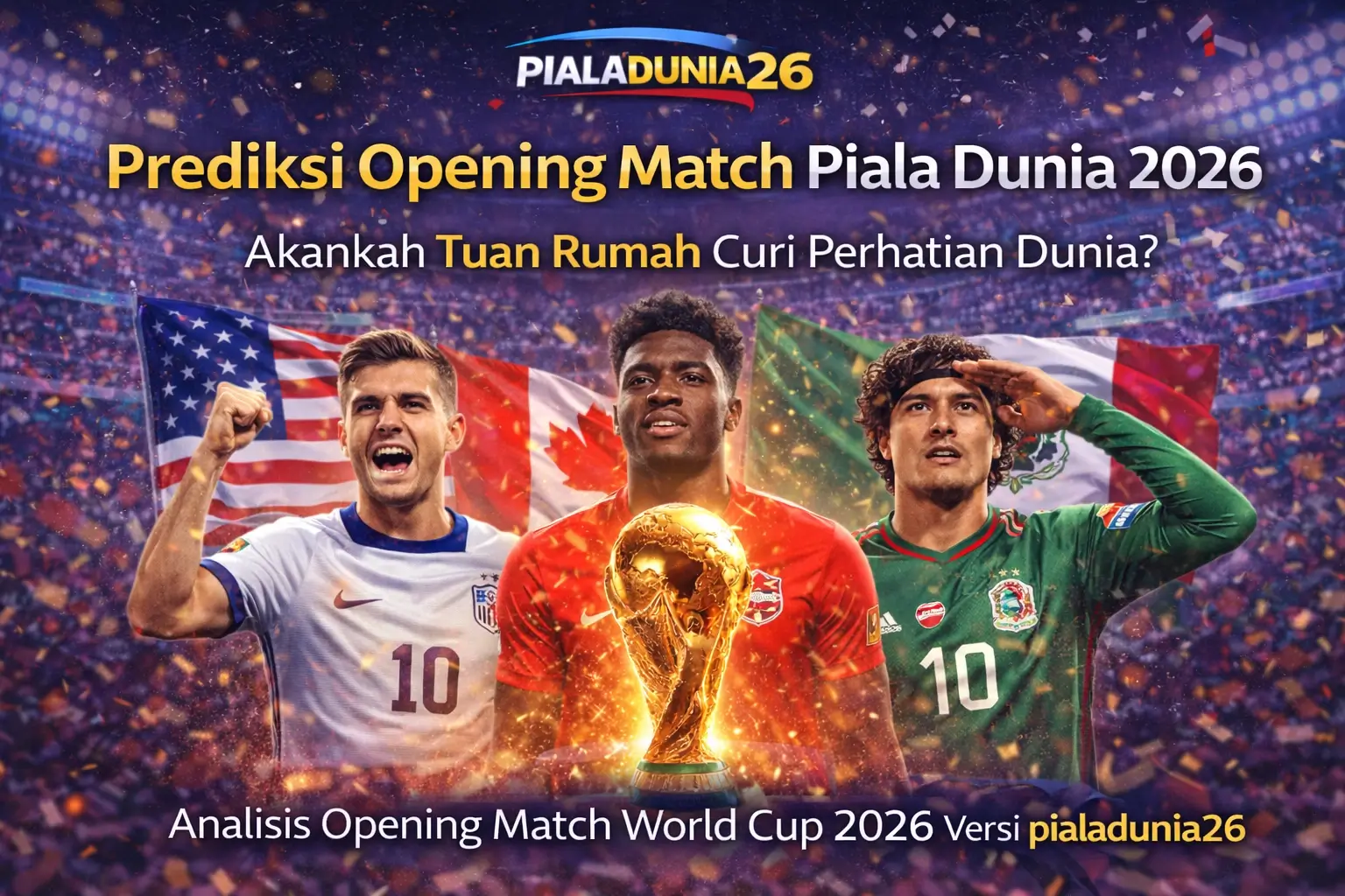 Prediksi Opening Match Piala Dunia 2026: Tuan Rumah Berpeluang Curi Perhatian Dunia