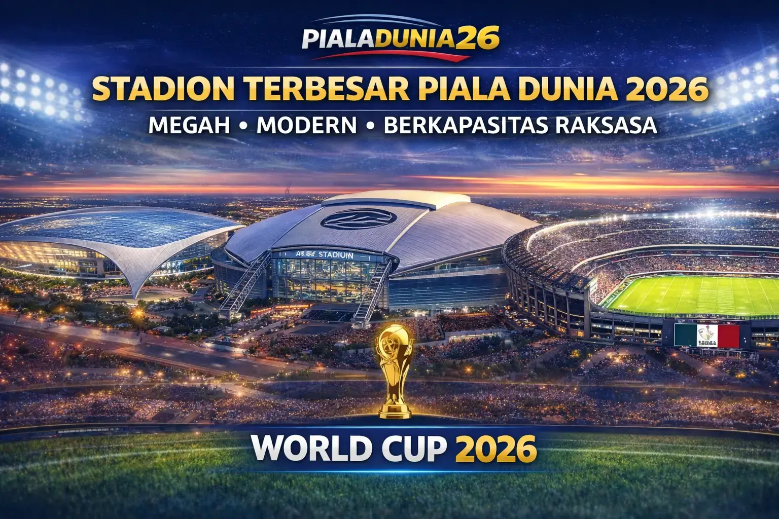 Stadion Terbesar Piala Dunia 2026 yang Jadi Sorotan Dunia
