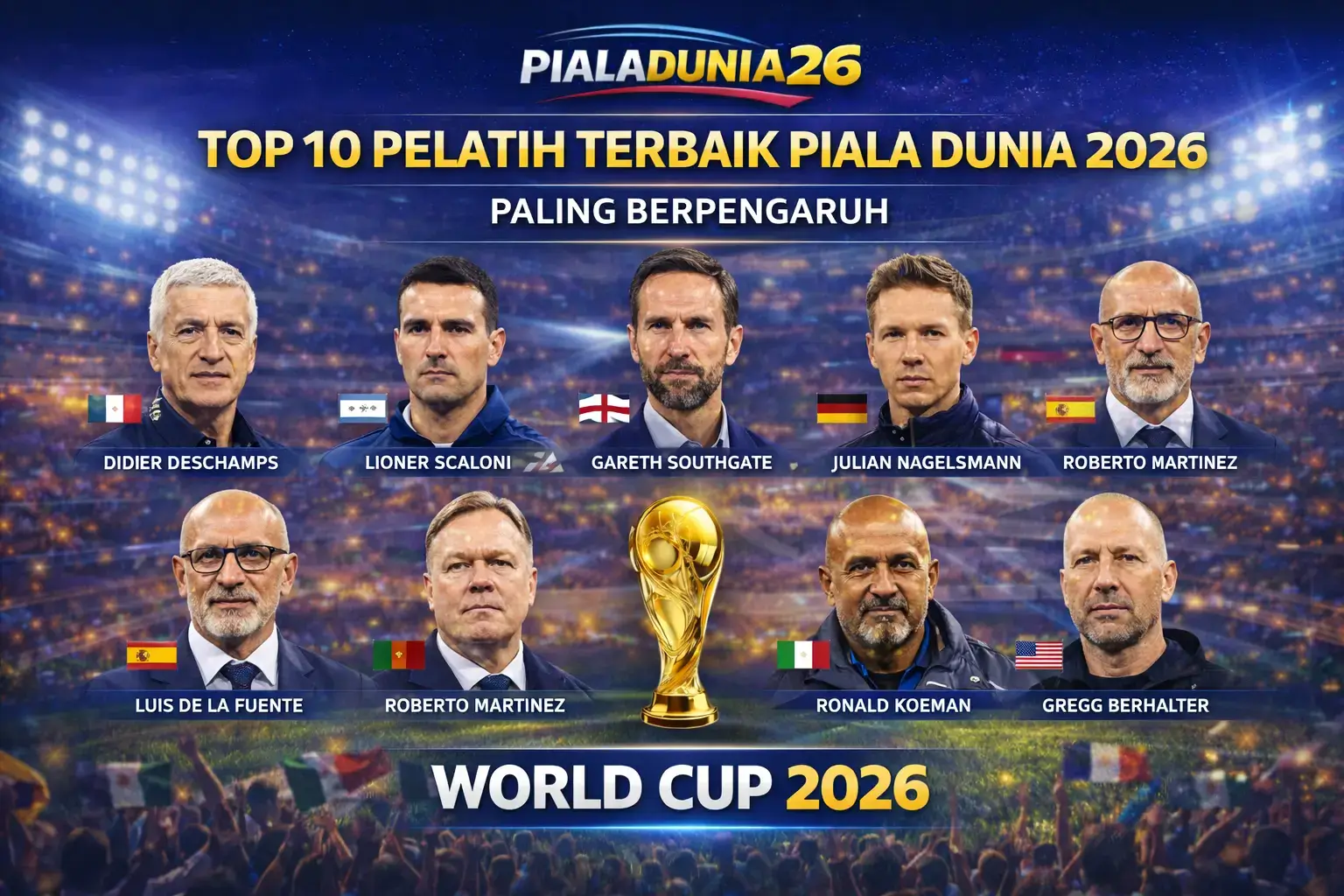 Top 10 Pelatih Terbaik Piala Dunia 2026 Paling Berpengaruh | pialadunia26