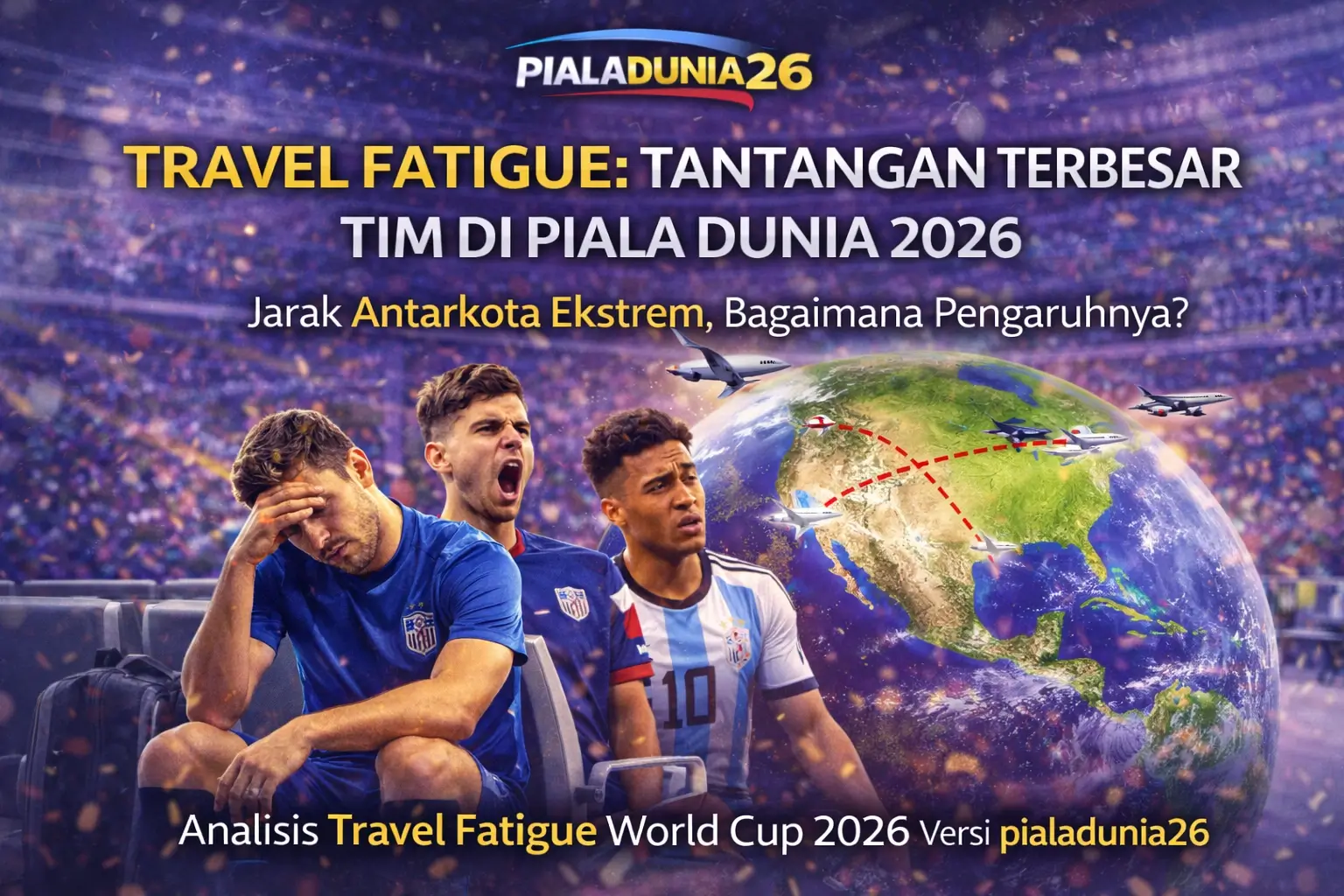 Travel Fatigue: Tantangan Terbesar Tim di Piala Dunia 2026