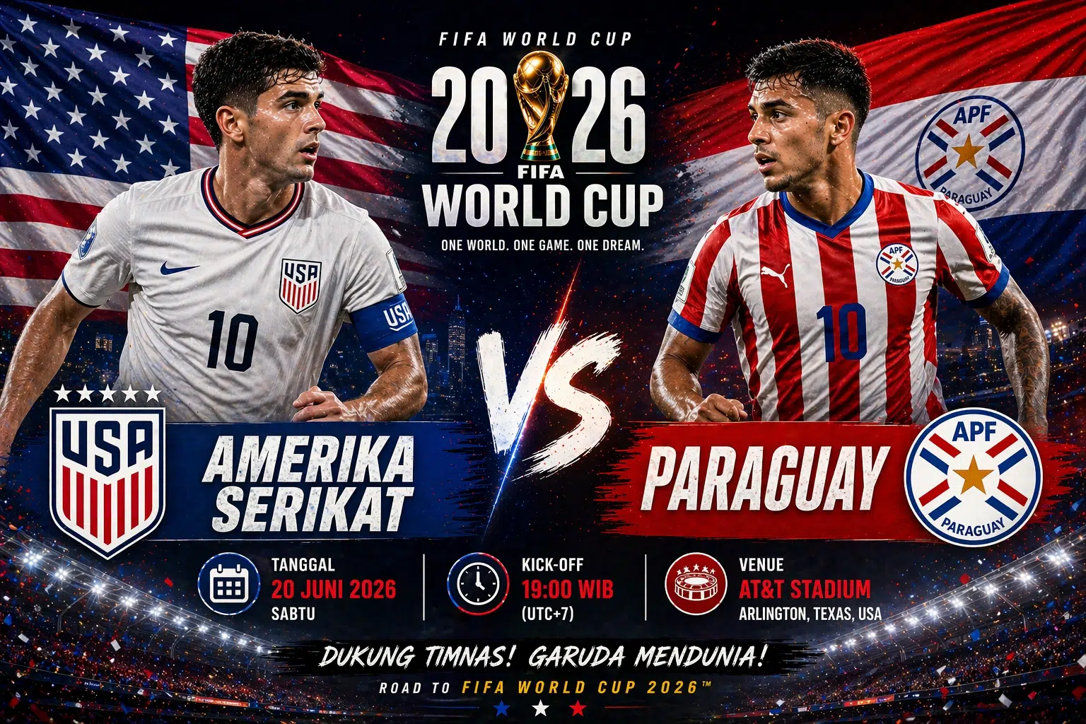 Laga Penentuan! Prediksi Skor Amerika Serikat vs Paraguay, Ini Tim yang Lebih Difavoritkan