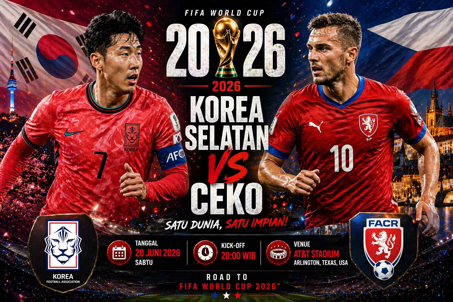 Prediksi Skor Korea Selatan VS Ceko Piala Dunia 2026: Duel Panas di Grup A