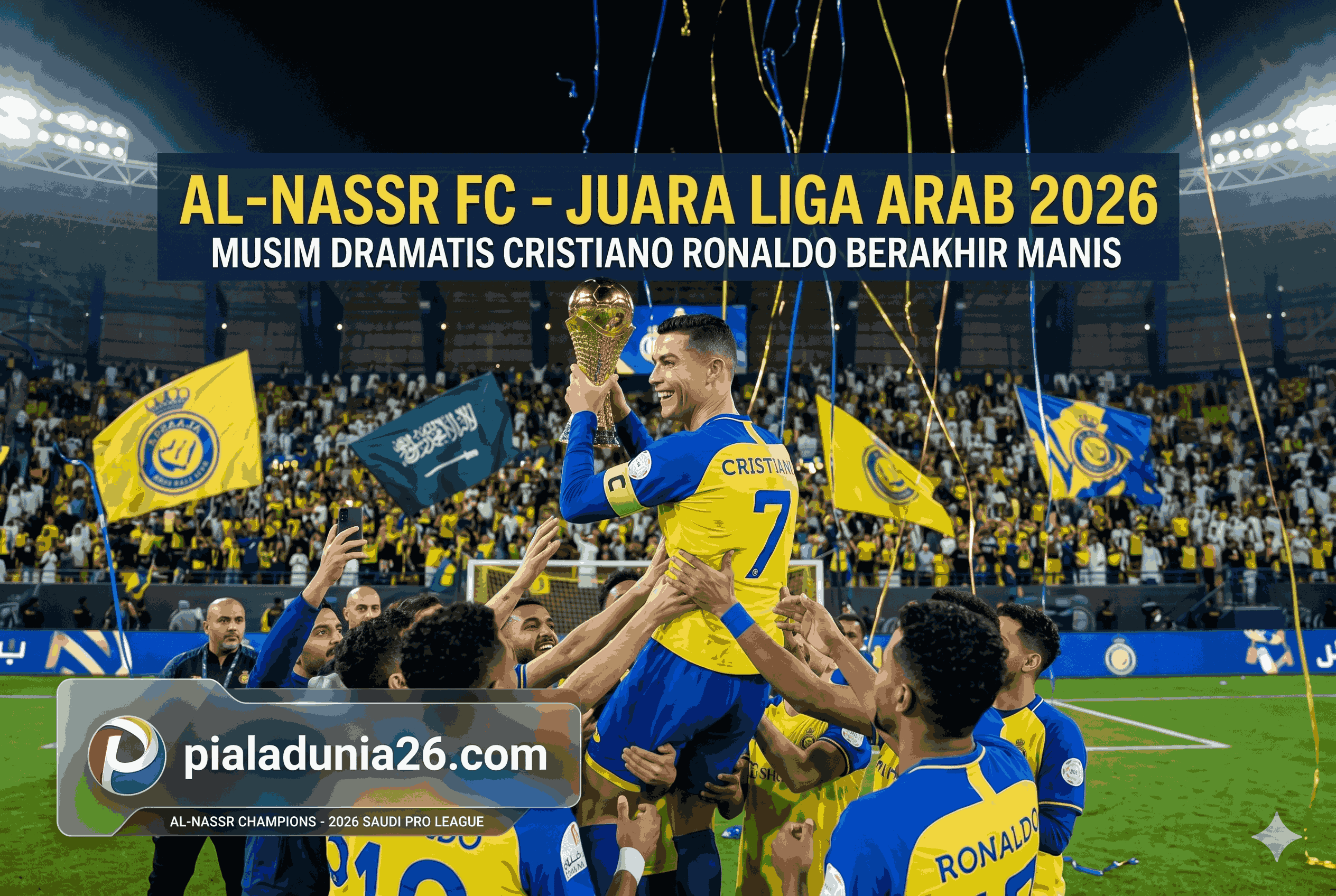 Al-Nassr Juara Liga Arab 2026, Musim Dramatis Cristiano Ronaldo Berakhir Manis