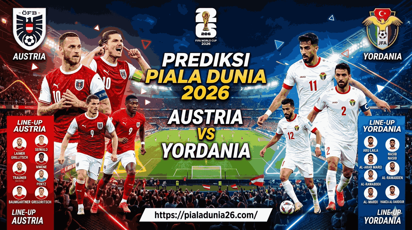 Austria vs Yordania: Prediksi Skor Piala Dunia