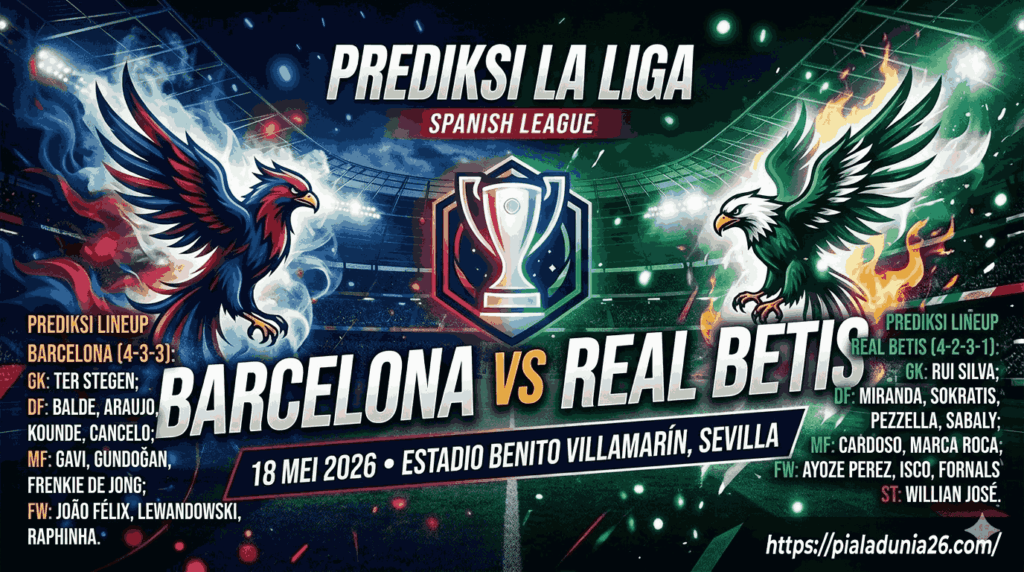 Barcelona vs Real Betis 18 Mei 2026: Duel Camp Nou Panas