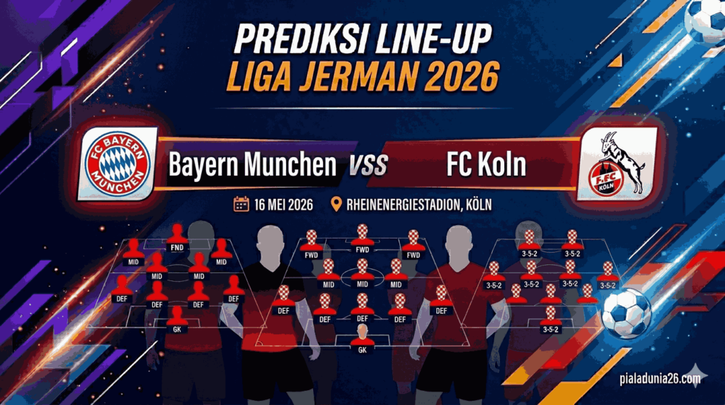 Bayern vs FC Koln 16 Mei 2026: Die Roten Siap Pesta Gol