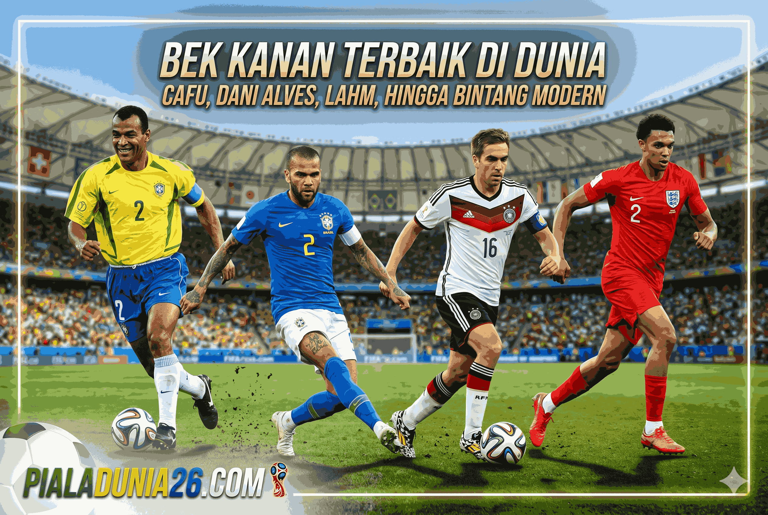 Bek Kanan Terbaik di Dunia, Cafu, Dani Alves, Lahm, hingga Bintang Modern