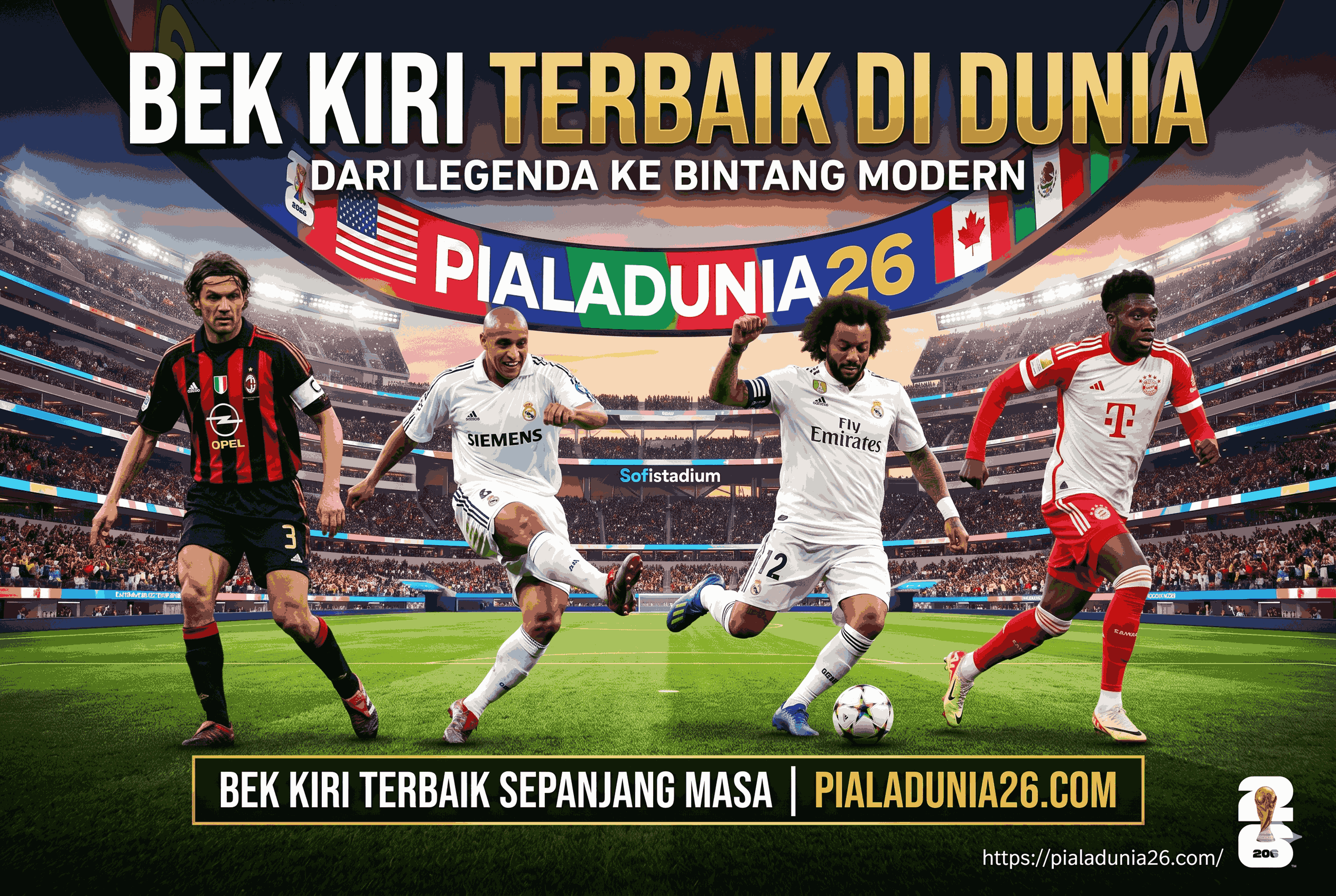 Bek Kiri Terbaik di Dunia, Roberto Carlos, Maldini, Marcelo hingga Bintang Modern
