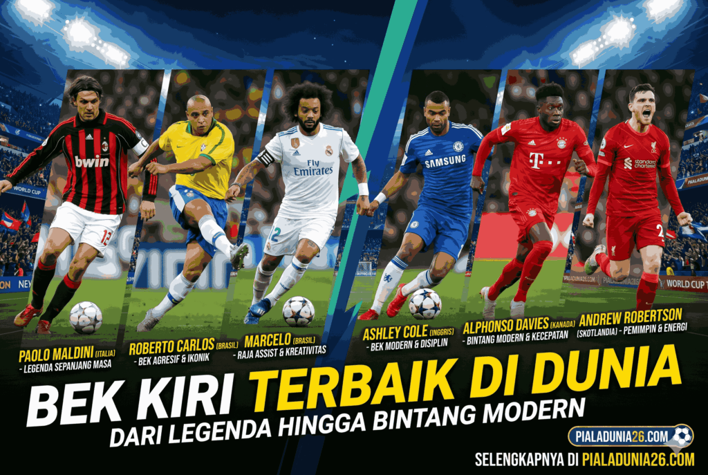 Bek Kiri Terbaik di Dunia, Roberto Carlos, Maldini, Marcelo hingga Bintang Modern