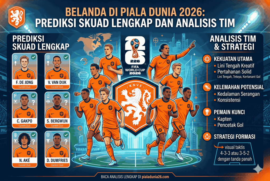 Belanda di Piala Dunia 2026: Prediksi Skuad Lengkap dan Analisis Tim