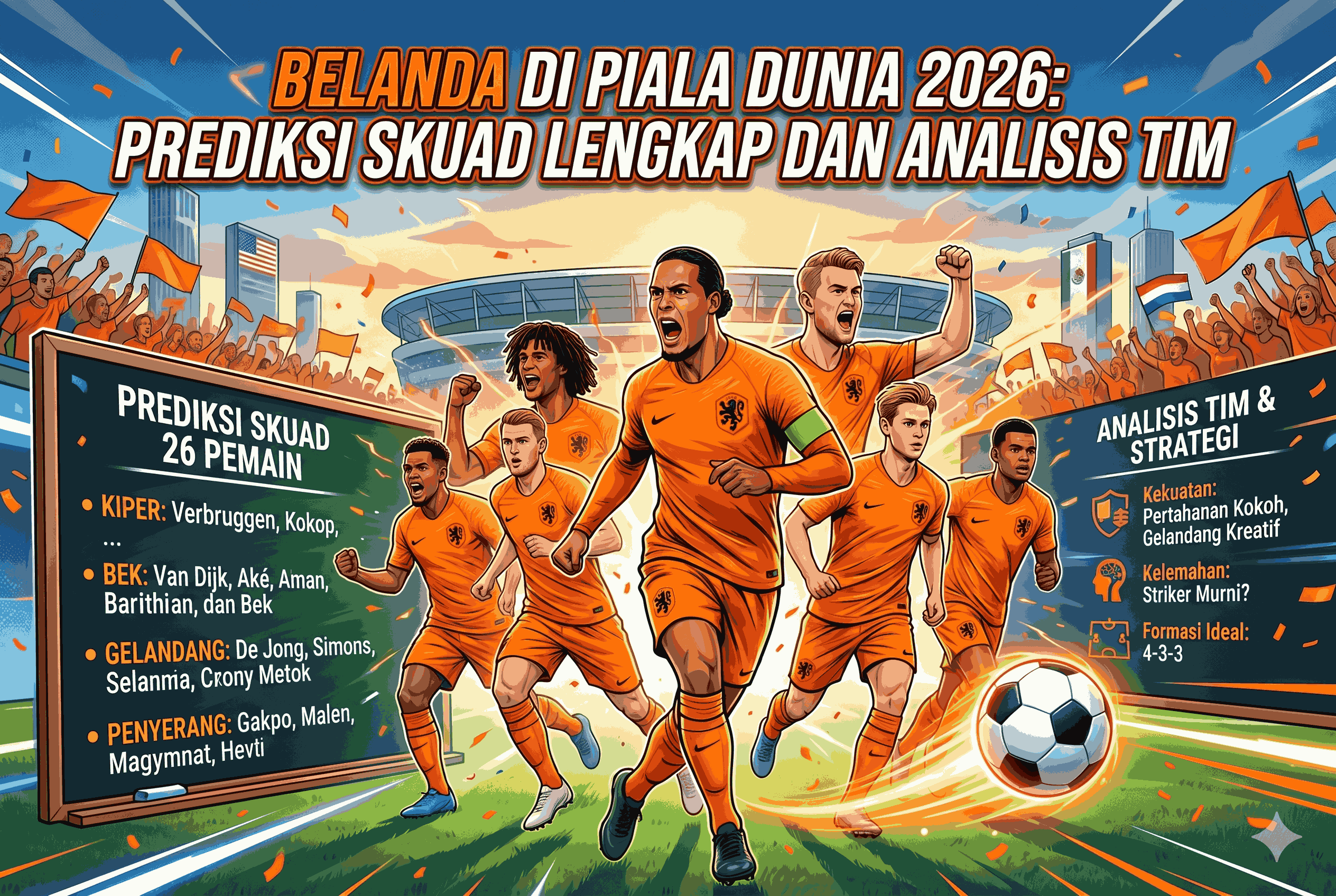 Belanda di Piala Dunia 2026: Prediksi Skuad Lengkap dan Analisis Tim