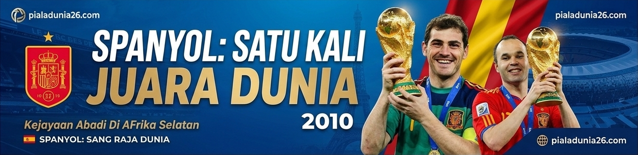 Berapa Piala Dunia Spanyol? Ini Rekor dan Cerita Satu-Satunya Gelar La Roja
