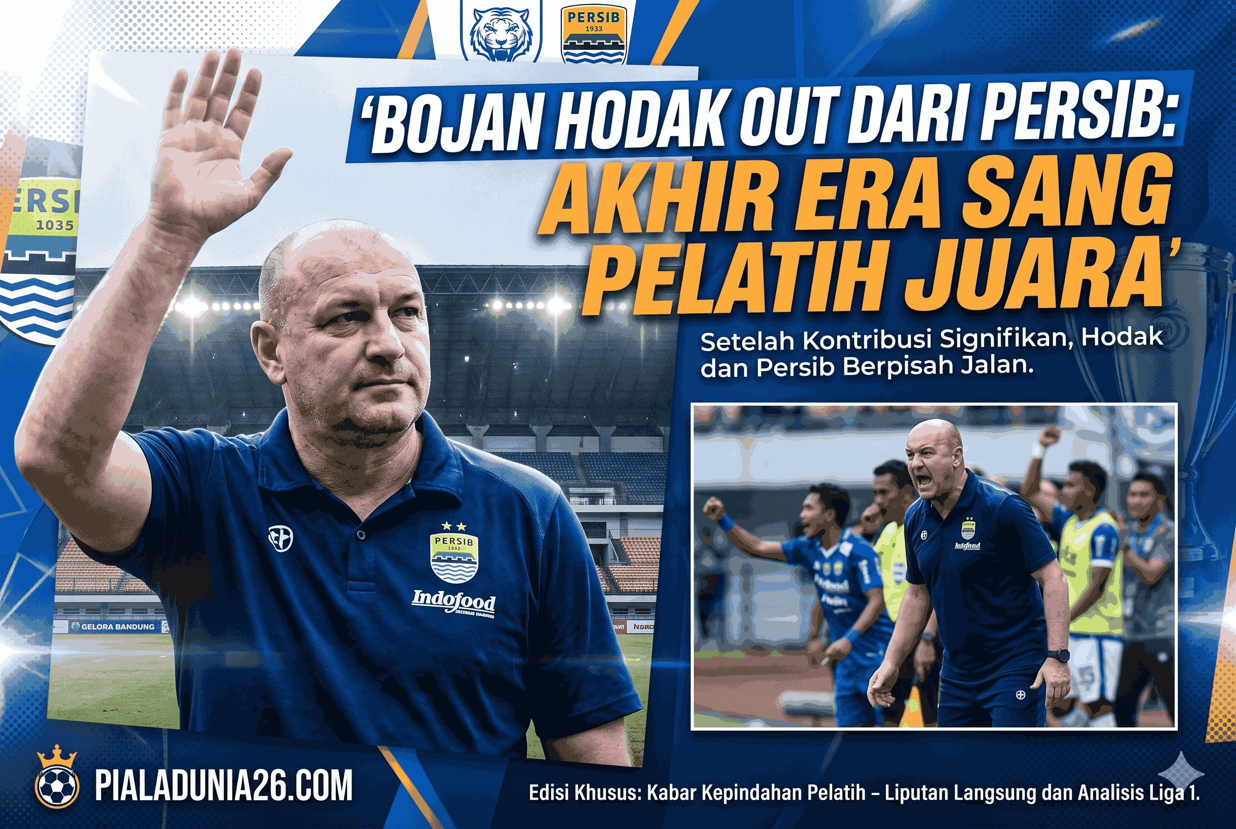 Bojan Hodak Out dari Persib: Akhir Era Sang Pelatih Juara