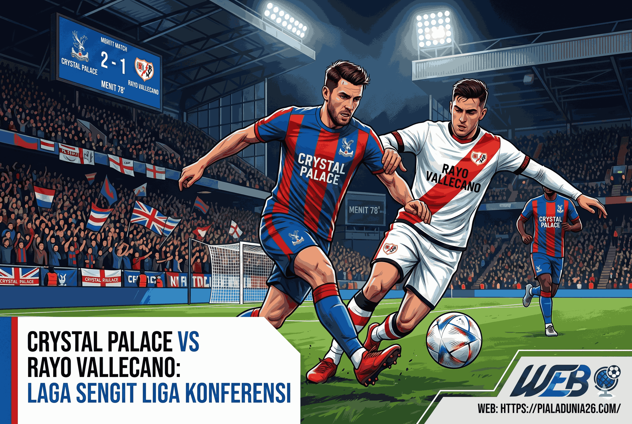 Crystal Palace vs Rayo Vallecano: Laga Sengit Liga Konferensi