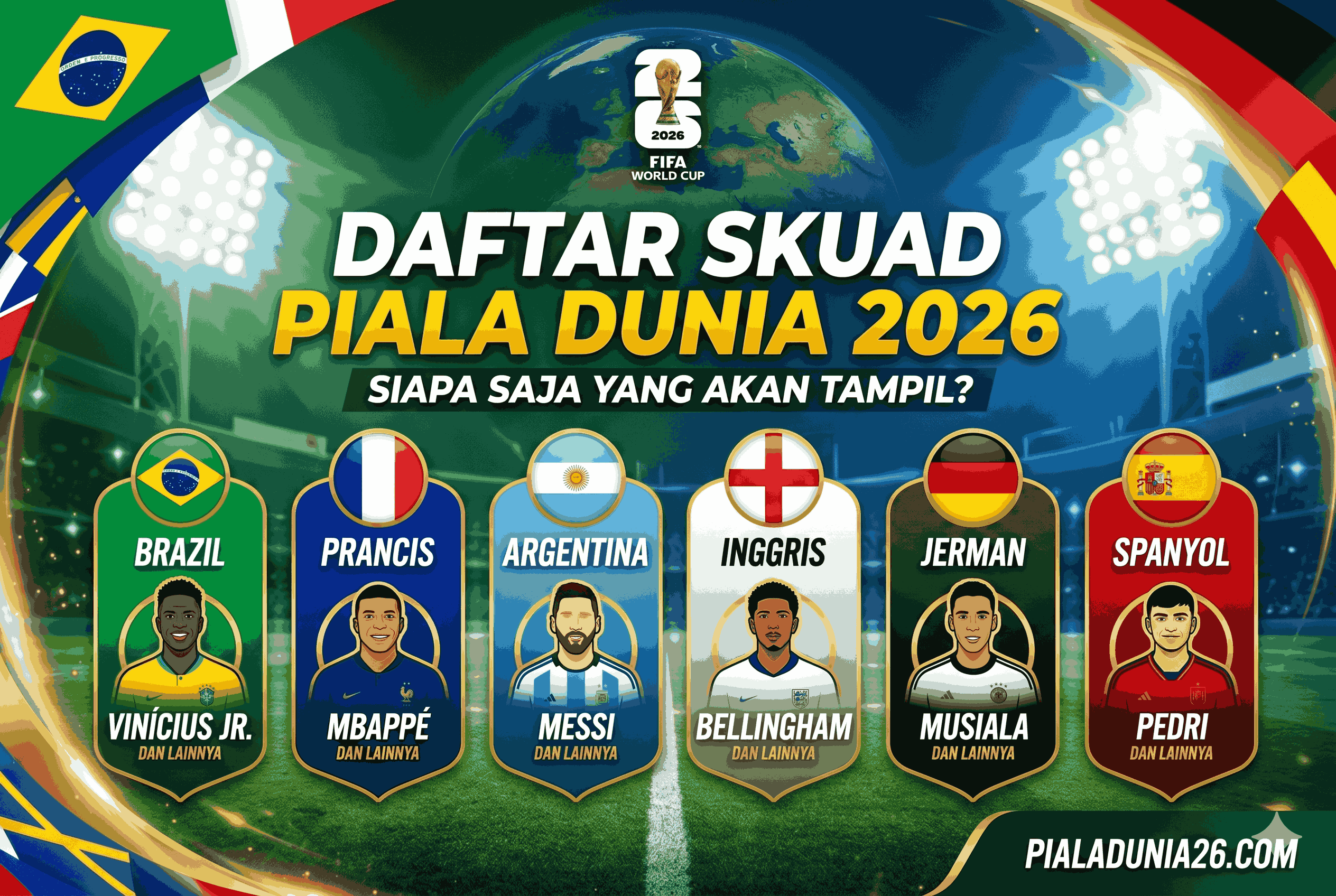 Daftar Skuad Piala Dunia 2026: Siapa Saja yang Akan Tampil?