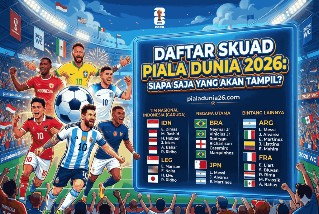 Daftar Skuad Piala Dunia 2026: Siapa Saja yang Akan Tampil?