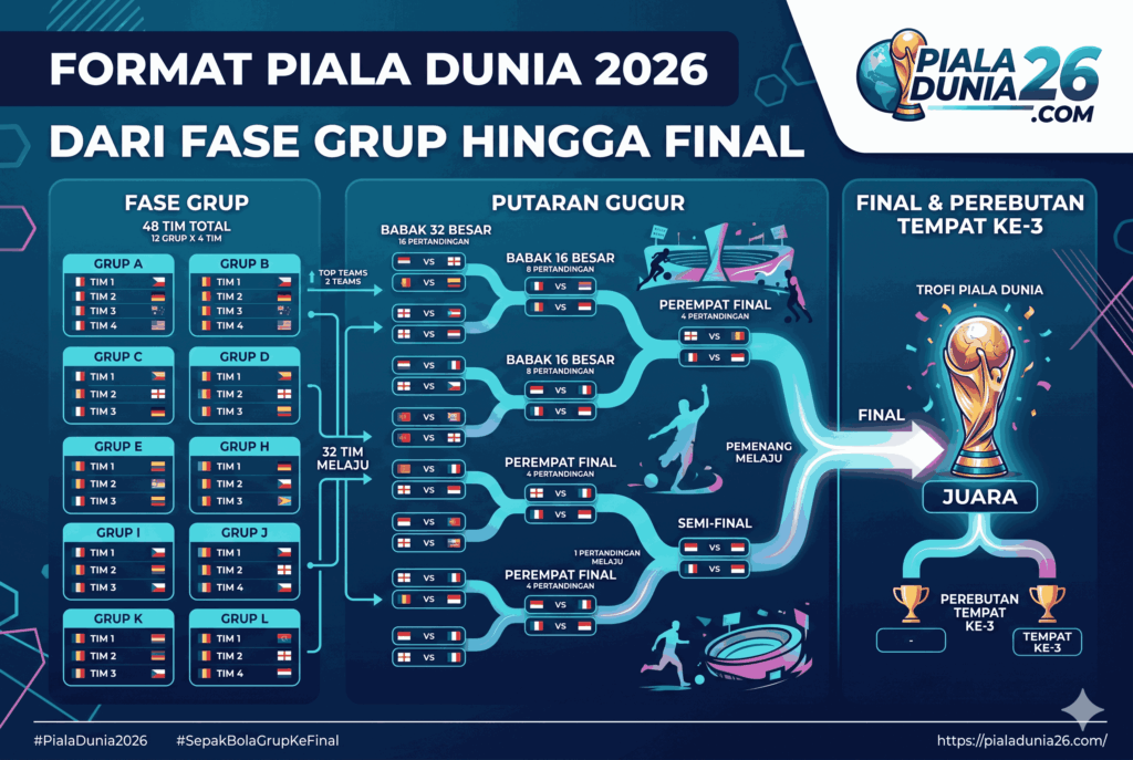 Format Piala Dunia 2026: Dari Fase Grup hingga Final