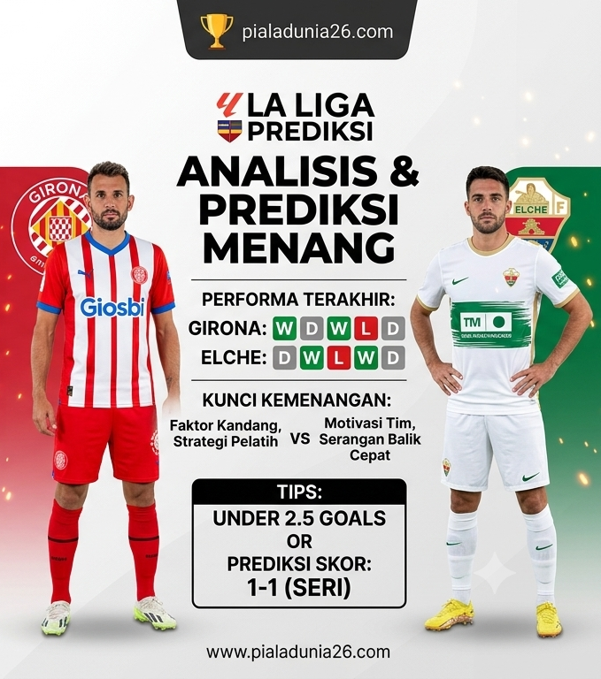 Girona vs Elche 24 Mei 2026: Prediksi Skor Akurat