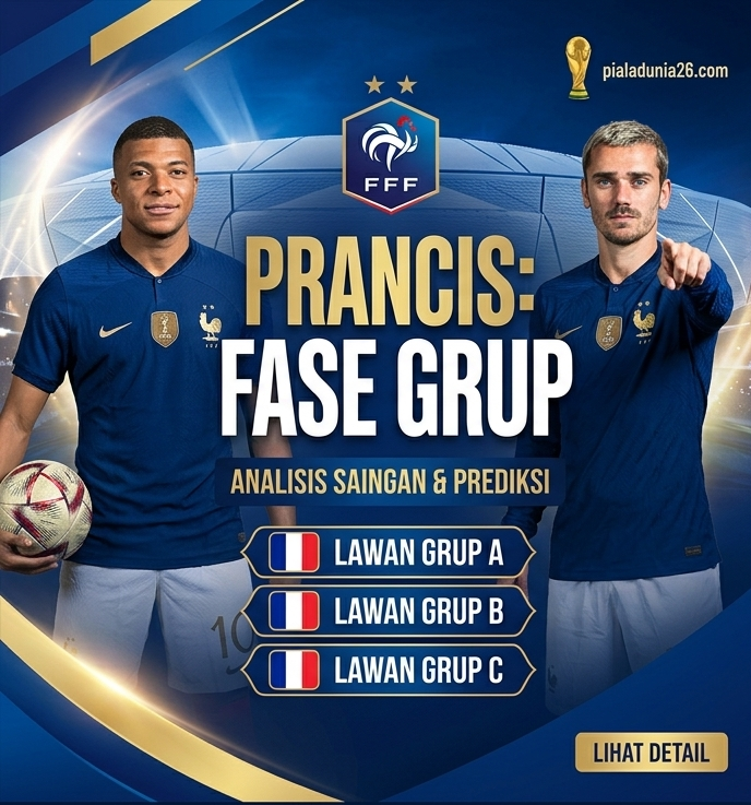 Grup Prancis Piala Dunia 2026, Ujian Awal Sang Juara Dunia