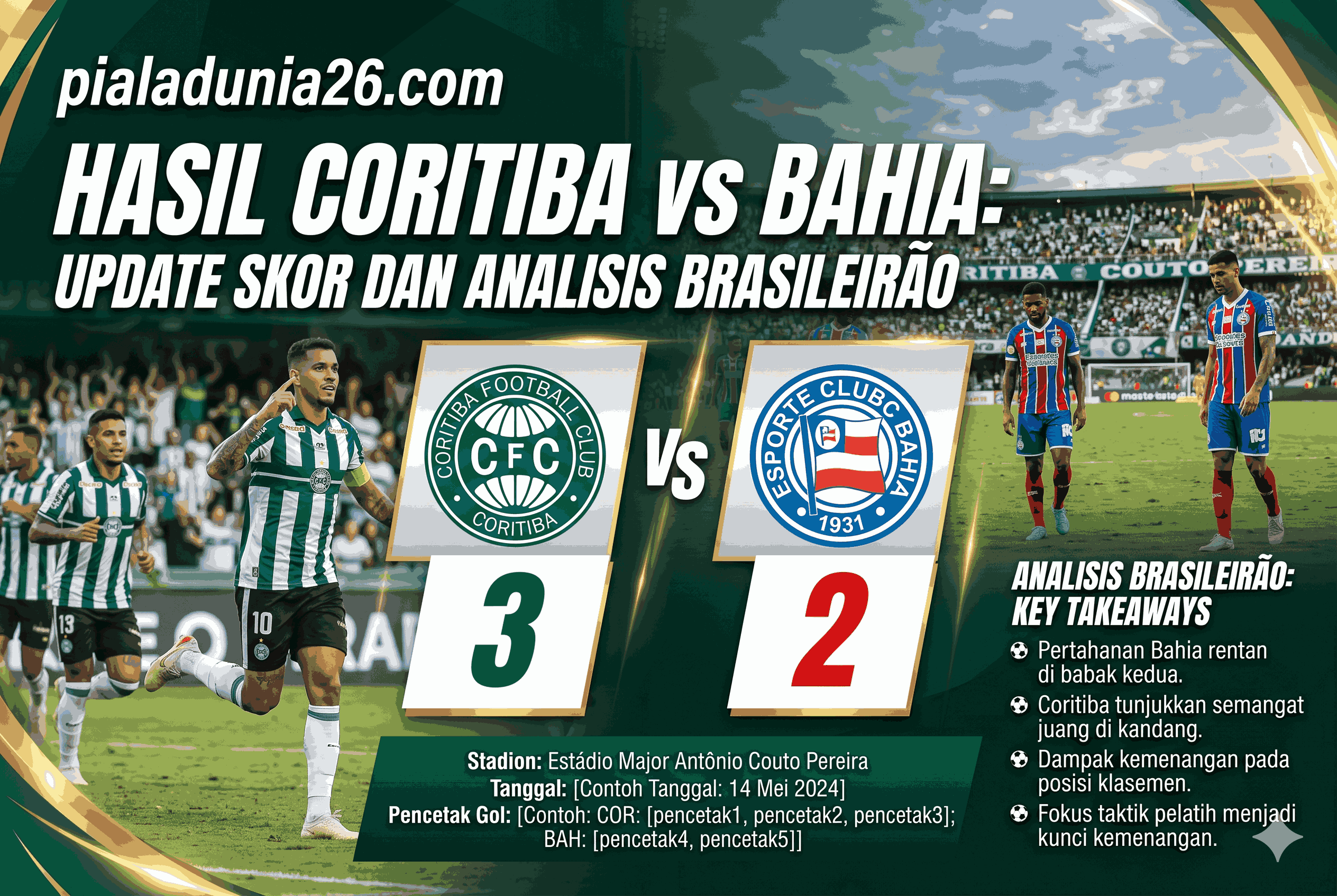 Hasil Coritiba vs Bahia: Update Skor dan Analisis Brasileirão