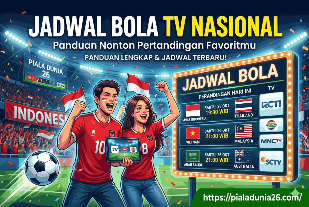 Jadwal Bola TV Nasional: Panduan Nonton Pertandingan Favoritmu