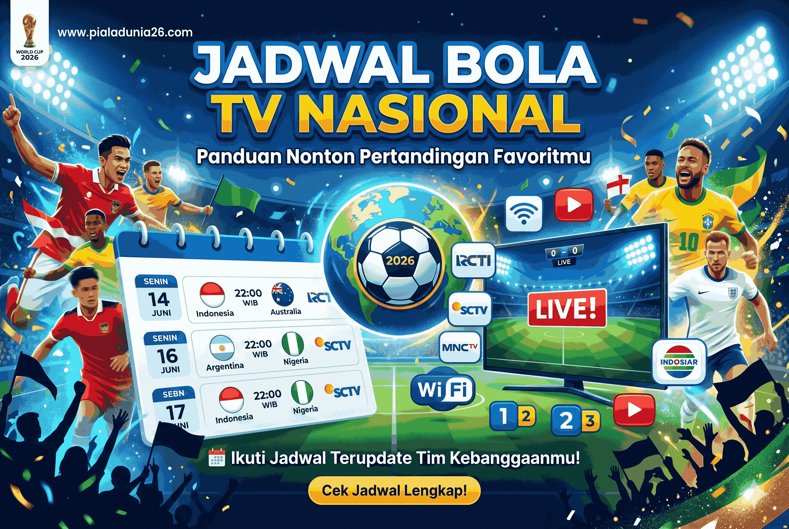 Jadwal Bola TV Nasional: Panduan Nonton Pertandingan Favoritmu