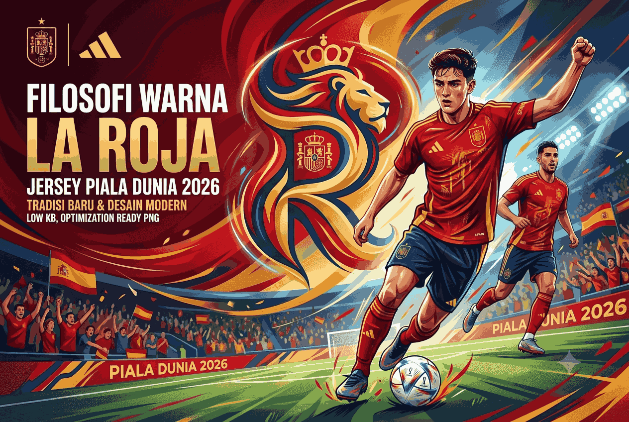 Jersey Spanyol Piala Dunia 2026, Filosofi Warna dan Desain Modern La Roja