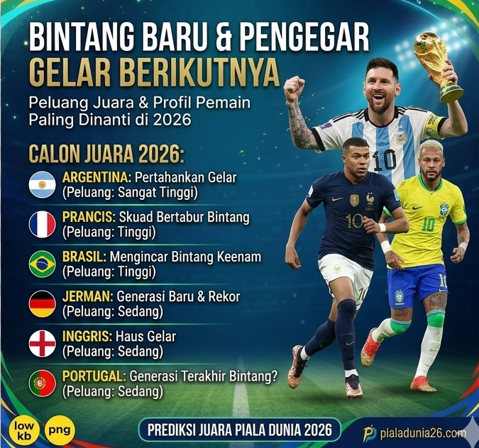 Juara Piala Dunia Terbanyak Sepanjang Sejarah, Negara dengan Gelar FIFA Terbanyak