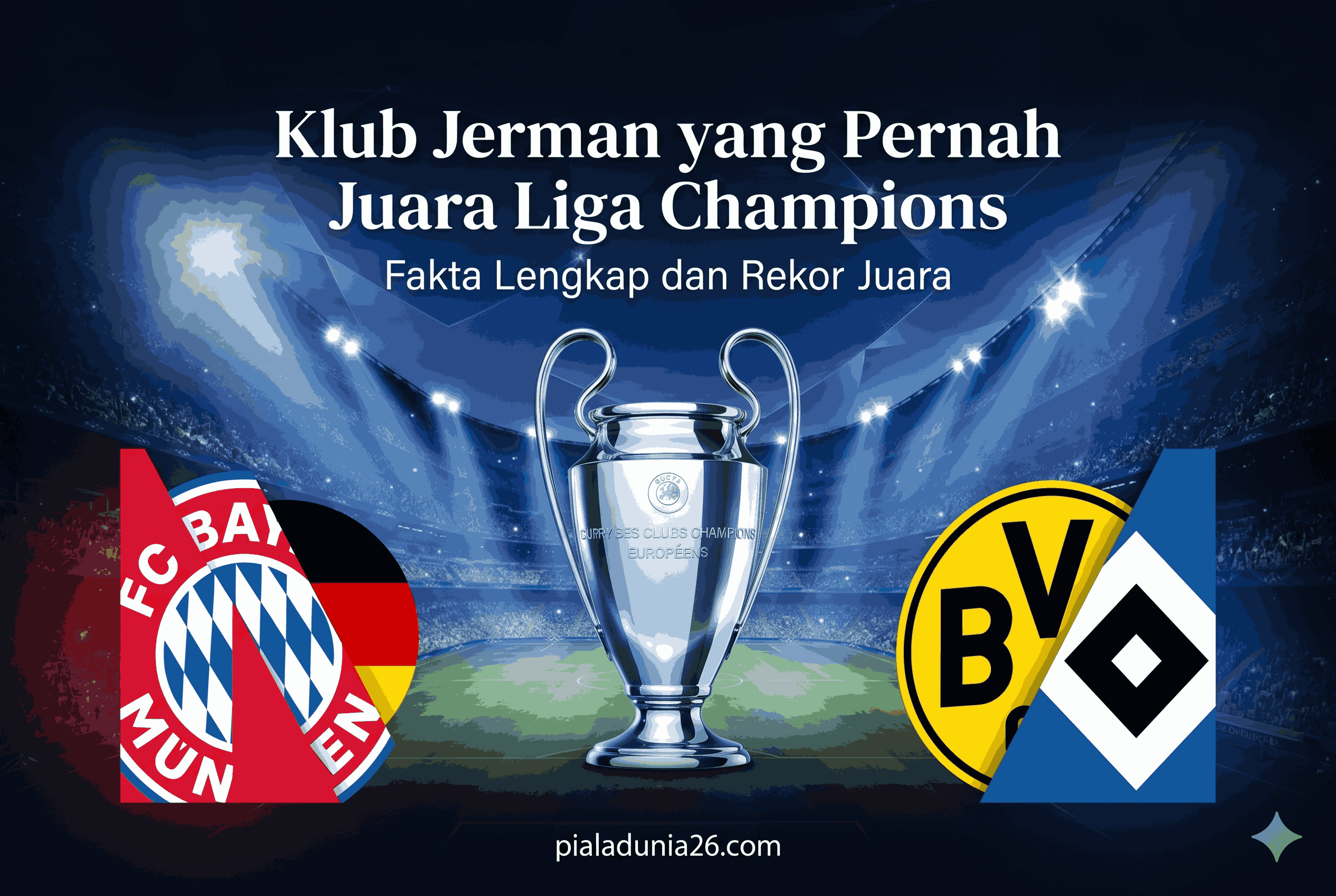 Klub Jerman yang Pernah Juara Liga Champions, Fakta Lengkap dan Rekor Juara