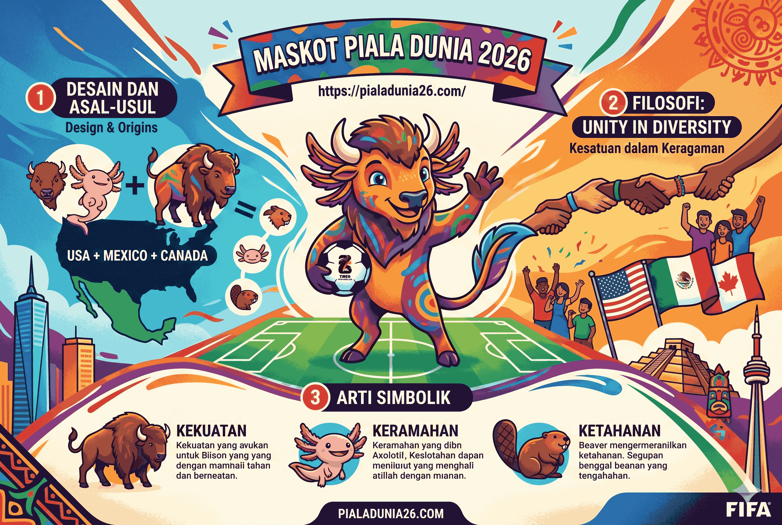Maskot Piala Dunia 2026: Arti, Desain, dan Filosofi di Baliknya