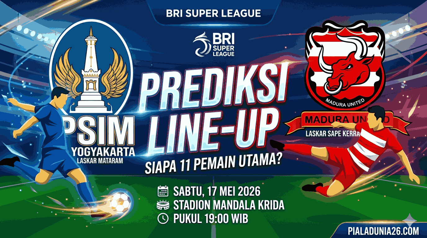 PSIM vs Madura United 17 Mei 2026: Duel Panas Sarat Gengsi