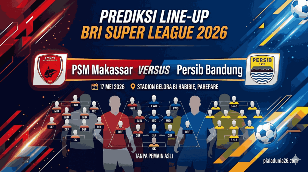 PSM vs Persib 17 Mei 2026: Duel Klasik Penuh Gengsi