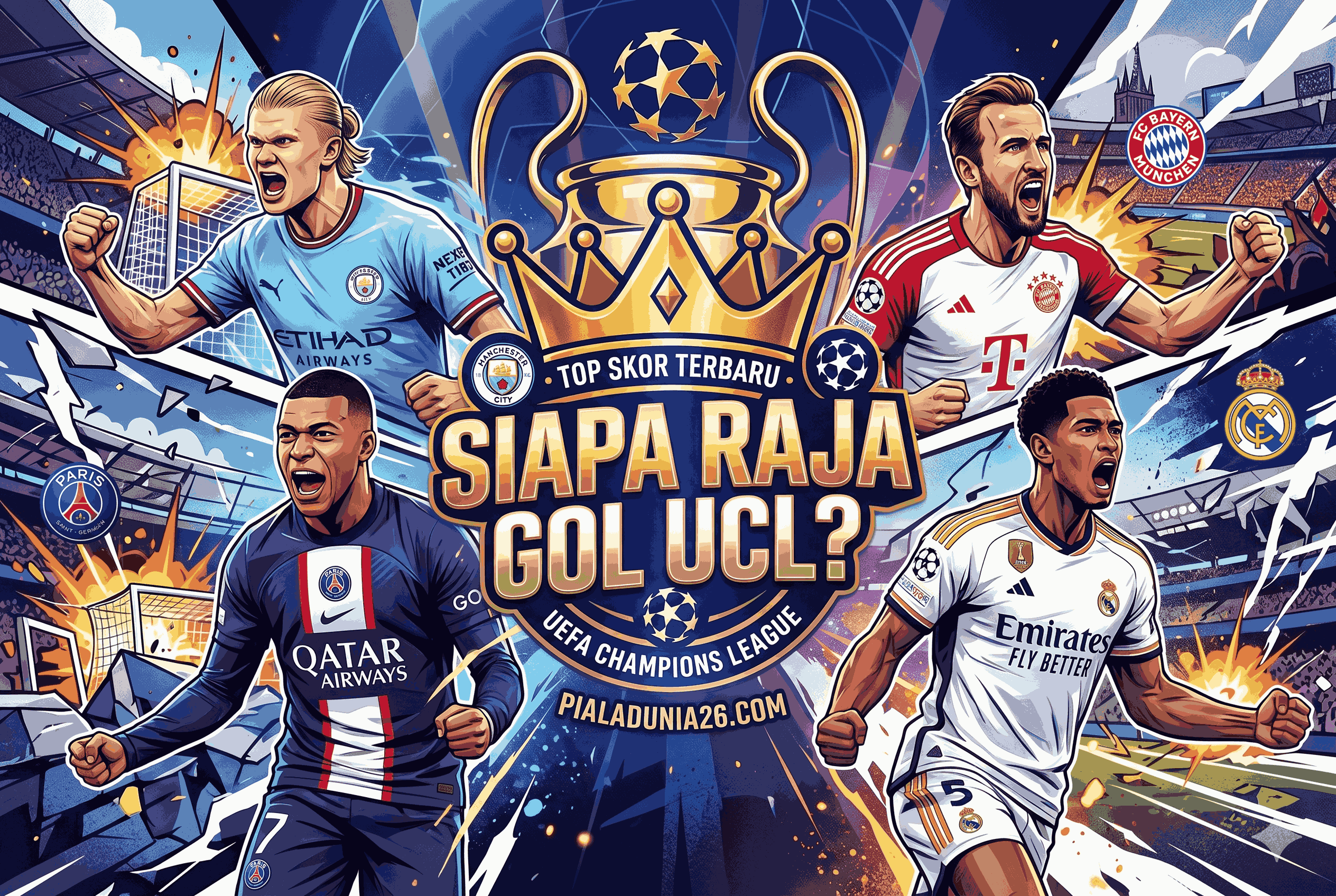 Pemain Liga Champions UEFA Top Skor Terbaru, Siapa Raja Gol UCL?