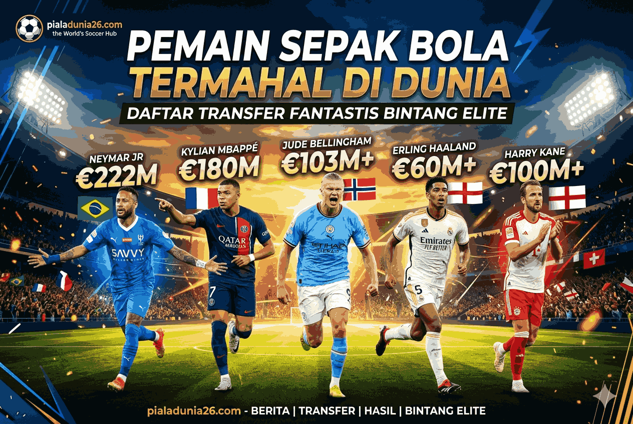 Pemain Sepak Bola Termahal di Dunia, Daftar Transfer Fantastis Bintang Elite