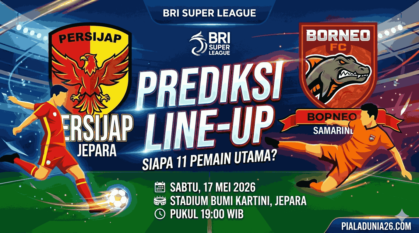 Persijap vs Borneo FC 17 Mei 2026: Duel Berat Tuan Rumah
