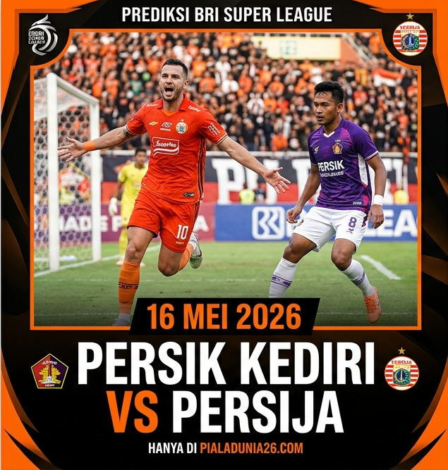 Persik vs Persija 16 Mei 2026: Duel Panas Penuh Gengsi