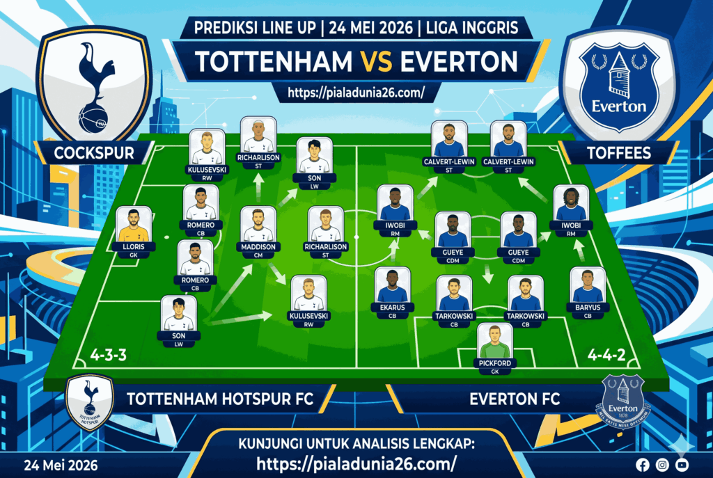Prediksi Akurat Tottenham vs Everton: Duel Sarat Gengsi