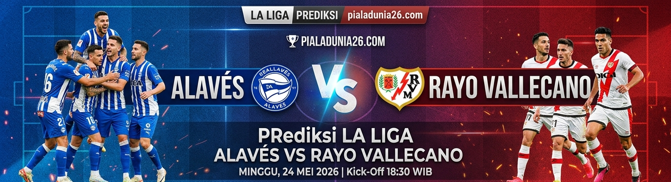 Prediksi Alaves vs Rayo Vallecano 24 Mei 2026: Duel Sengit Penutup Musim