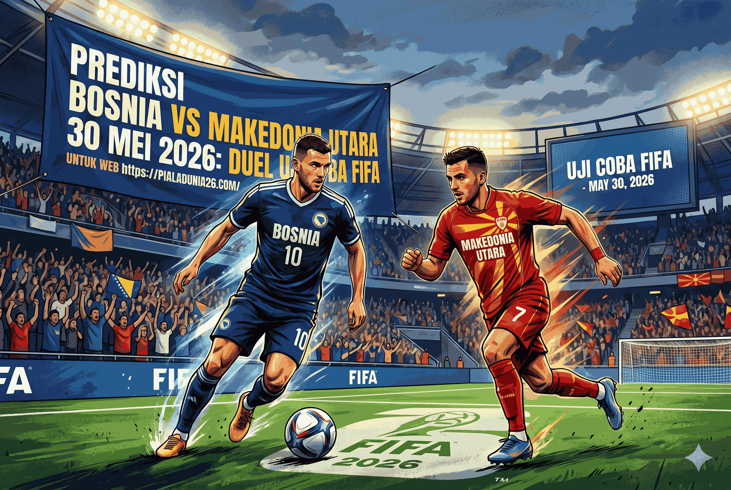 Prediksi Bosnia vs Makedonia Utara 30 Mei 2026: Duel Uji Coba FIFA