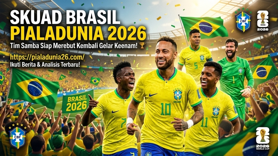 Prediksi Skuad Brasil Piala Dunia 2026, Calon Kuat Juara Dunia