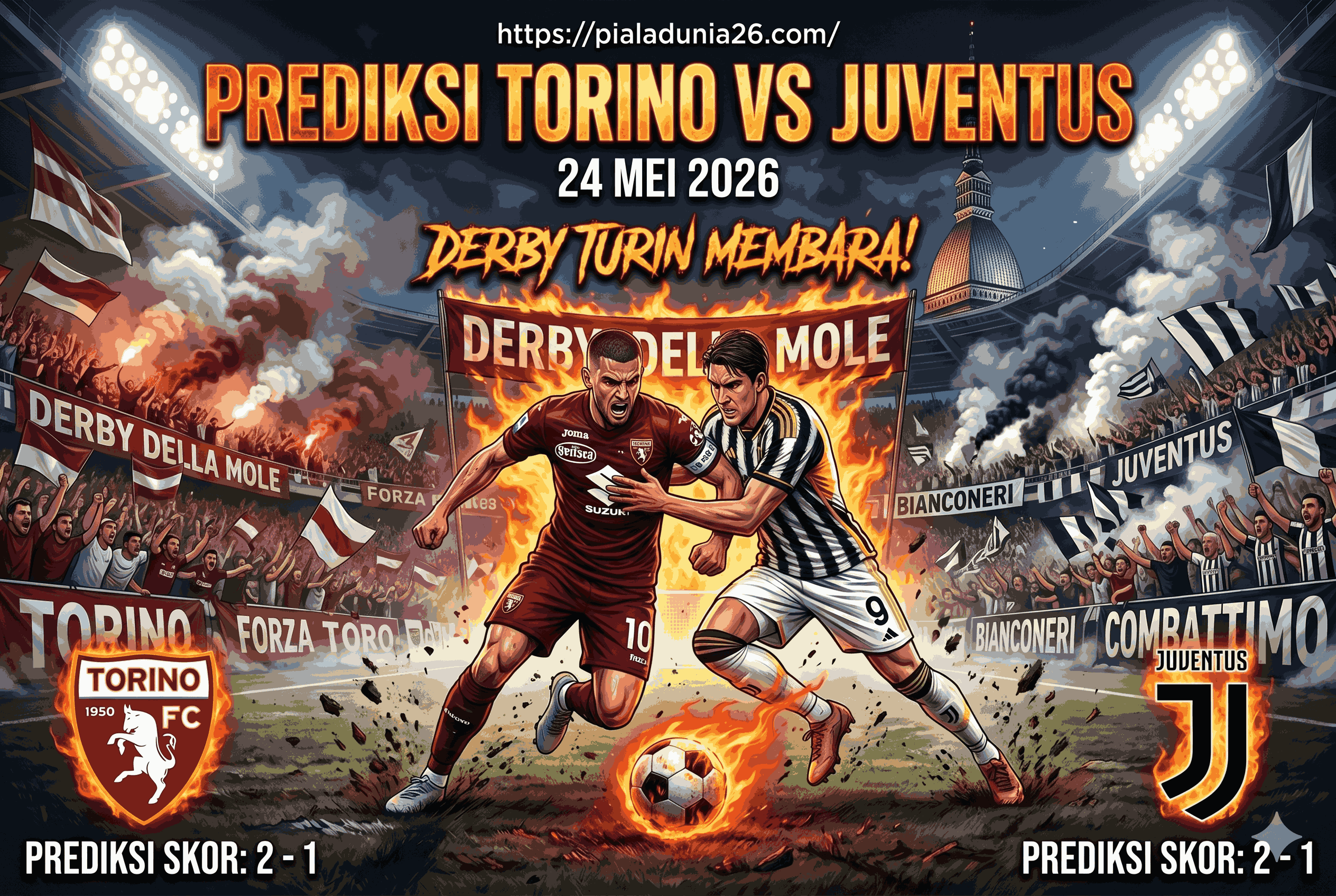 Prediksi Torino vs Juventus 24 Mei 2026: Derby Turin Membara!