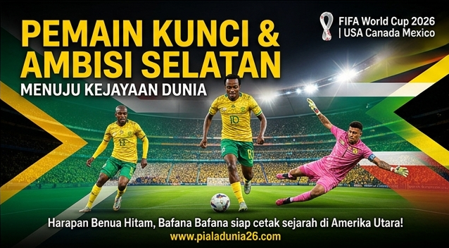 Profil Timnas Afrika Selatan di Piala Dunia 2026: Kekuatan Bafana Bafana dan Peluang Besar di FIFA