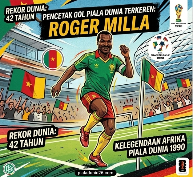 Rekor Bersejarah! Ini Pemain Tertua yang Pernah Mencetak Gol di Piala Dunia