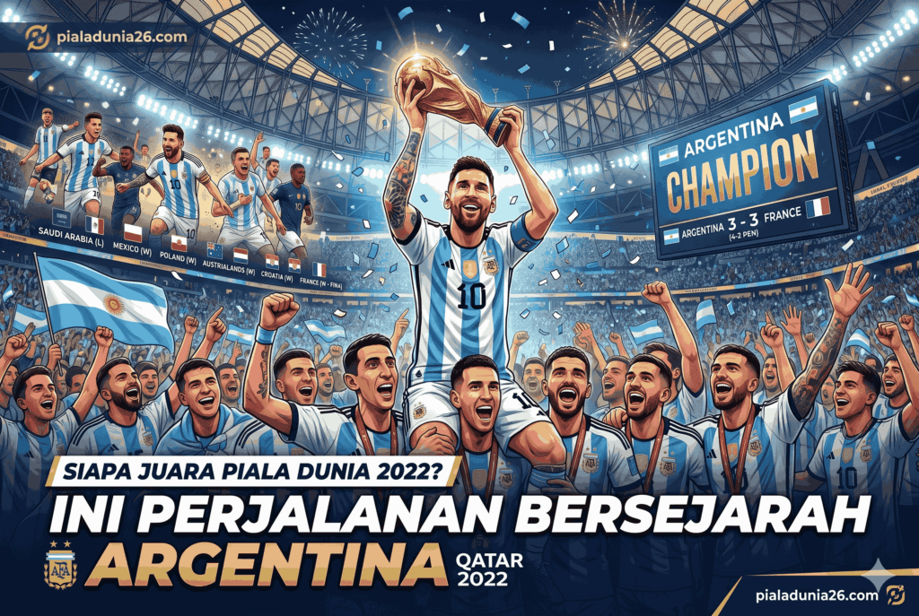Siapa Juara Piala Dunia 2022? Ini Perjalanan Bersejarah Argentina