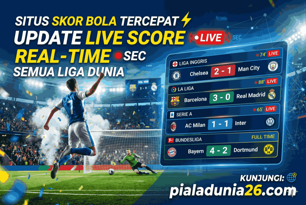Situs Skor Bola Tercepat: Update Live Score Real-Time Semua Liga Dunia