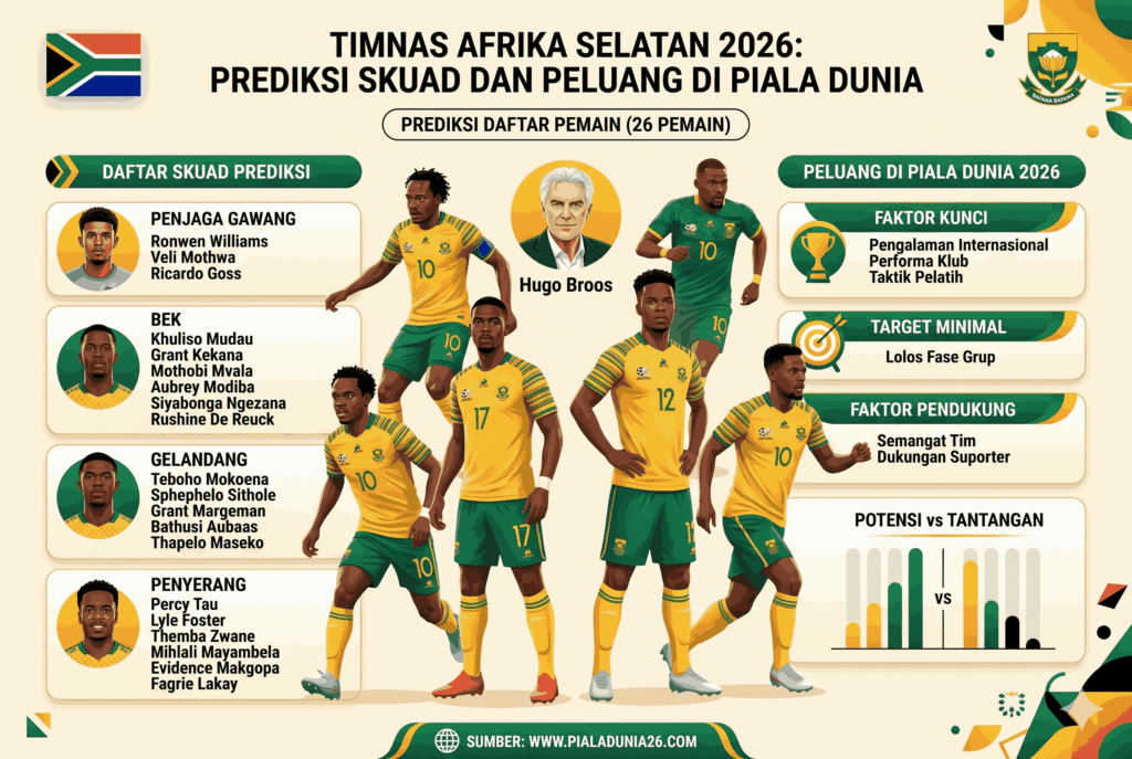 Timnas Afrika Selatan 2026: Prediksi Skuad dan Peluang di Piala Dunia